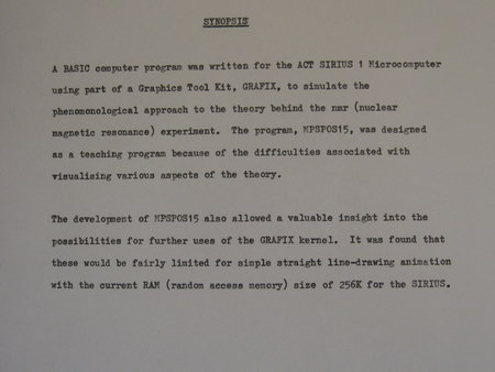 Final year project synopsis